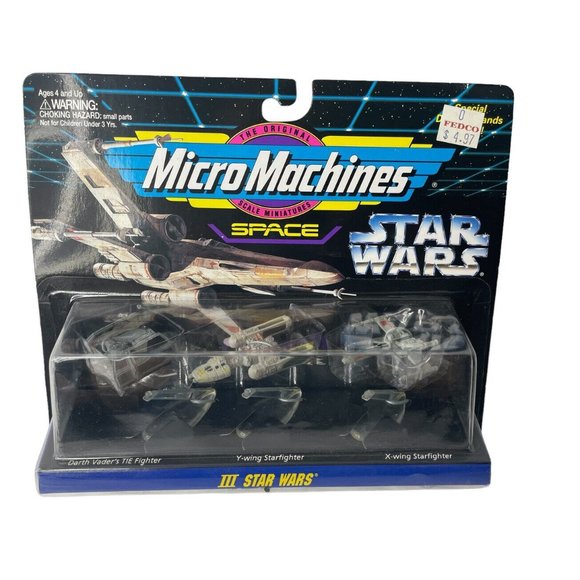Vintage Micro Machines Space Star Wars III Action Figures (65860)